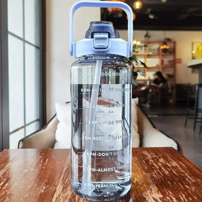 64 oz Motivational Water Bottle with Time Markers